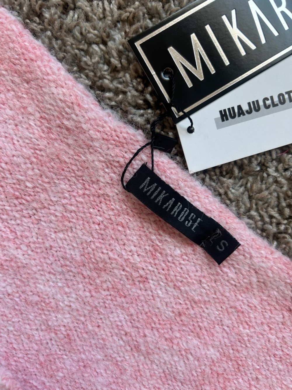 Mikarose Soft Pink Button Front Short Sleeve Cardigan - Picture 3 of 6
